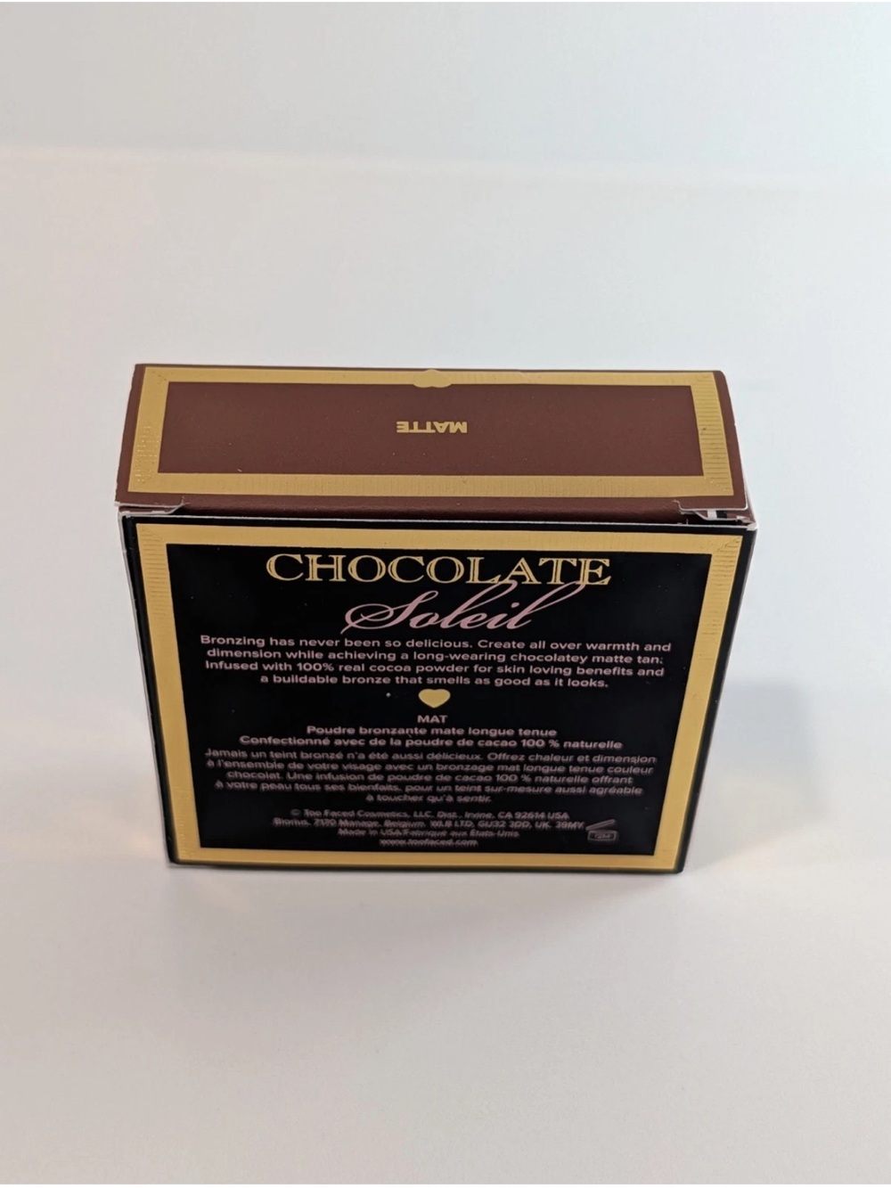 TOO FACED Chocolate Soleil Long Wear Matte Bronzer - New in Box - Picture 3 of 5